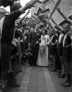 Huwelijk Schaap met M.M. de Graaf, Bestanddeelnr 902-7427