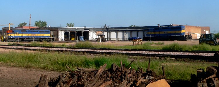 Huron, SD, Chicago-Northwestern roundhouse from S 1