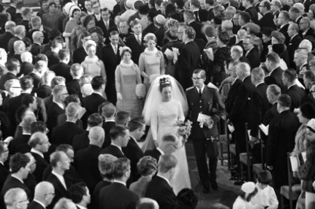 Huwelijk prinses Margriet en mr. Pieter van Vollenhoven huwelijksplechtigheid in, Bestanddeelnr 919-9712 photo
