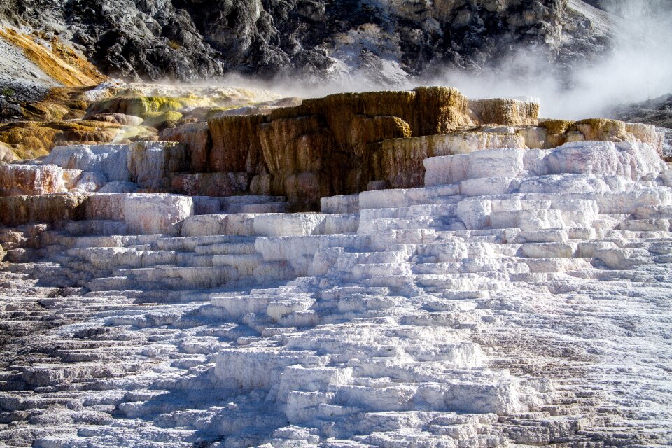 Sinter terassen volcano america