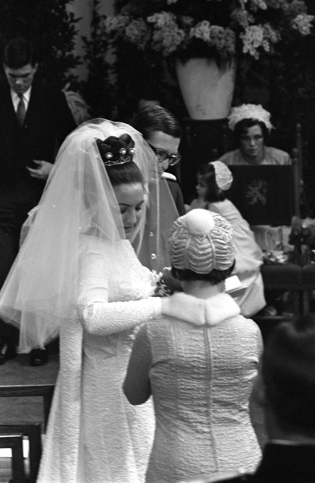 Huwelijk prinses Margriet en mr. Pieter van Vollenhoven huwelijksplechtigheid in, Bestanddeelnr 919-9704