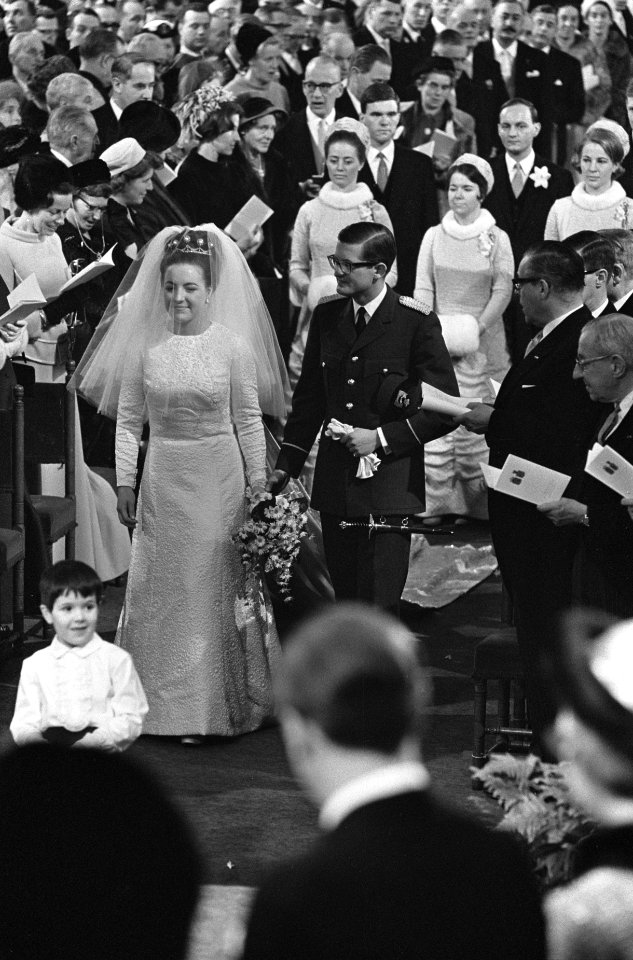 Huwelijk prinses Margriet en mr. Pieter van Vollenhoven huwelijksplechtigheid in, Bestanddeelnr 919-9670