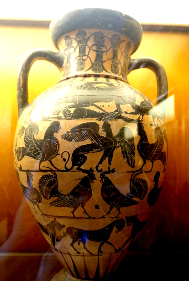 Hunting of the Calydonian Boar, inv. 85, Tyrrhenian amphora, Prometheus Painter, c. 560 BC, ceramic - Musei Capitolini - Rome, Italy - DSC05911