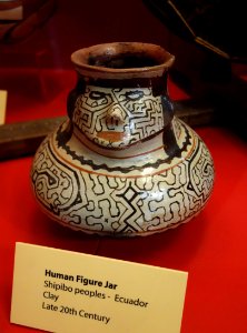 Human figure jar, Shipibo peoples, Ecuador, late 20th century, clay - Fernbank Museum of Natural History - DSC09939