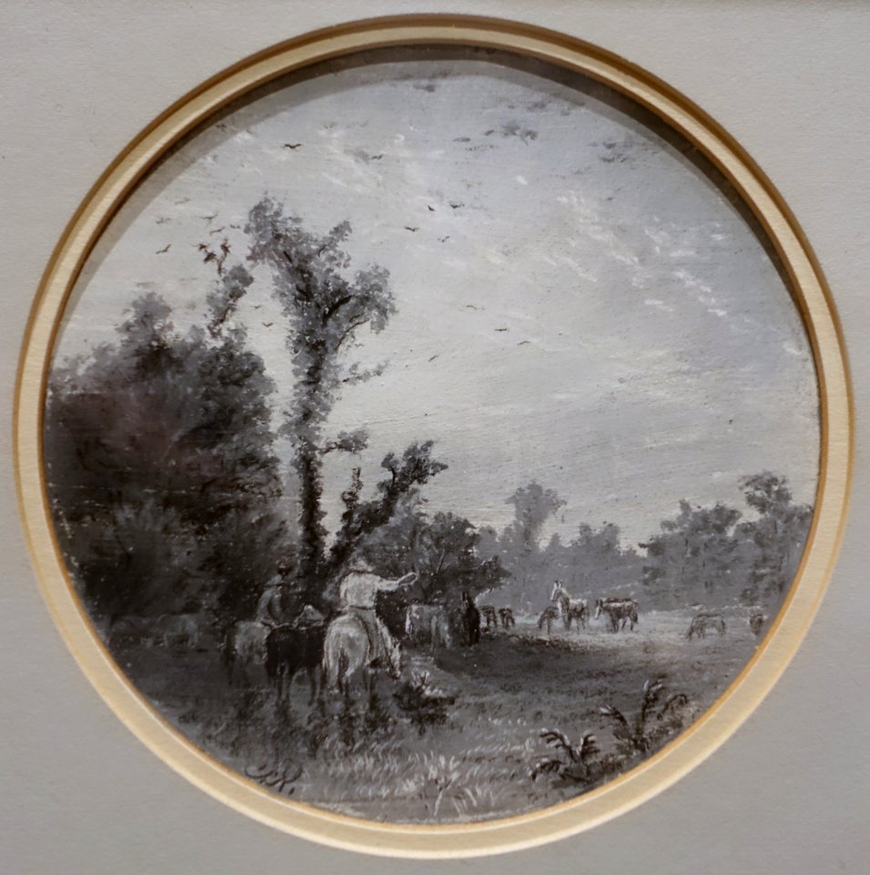 Hunting Wild Horses, by Frank Reaugh, c. 1878-1880, pastel and graphite on paper - Harry Ransom Center - University of Texas at Austin - DSC08455