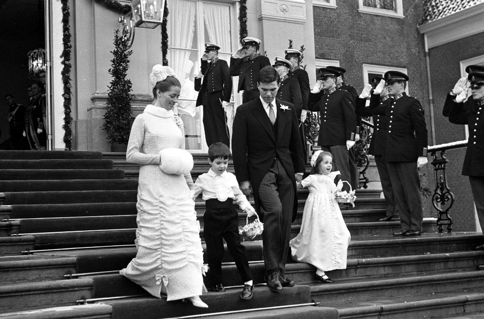 Huwelijk prinses Margriet en mr. Pieter van Vollenhoven. Bruidskinderen, Bestanddeelnr 919-9602