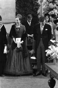 Huwelijk prinses Margriet en mr. Pieter van Vollenhoven huwelijksplechtigheid in, Bestanddeelnr 919-9705