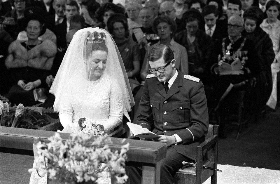 Huwelijk prinses Margriet en mr. Pieter van Vollenhoven huwelijksplechtigheid in, Bestanddeelnr 919-9669