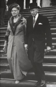 Huwelijk prinses Margriet en mr. Pieter van Vollenhoven. De ouders van de bruide, Bestanddeelnr 018-1263