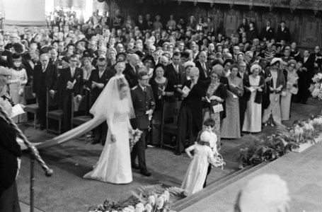 Huwelijk prinses Margriet en mr. Pieter van Vollenhoven huwelijksplechtigheid in, Bestanddeelnr 919-9706