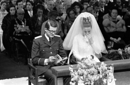 Huwelijk prinses Margriet en mr. Pieter van Vollenhoven huwelijksplechtigheid in, Bestanddeelnr 919-9654
