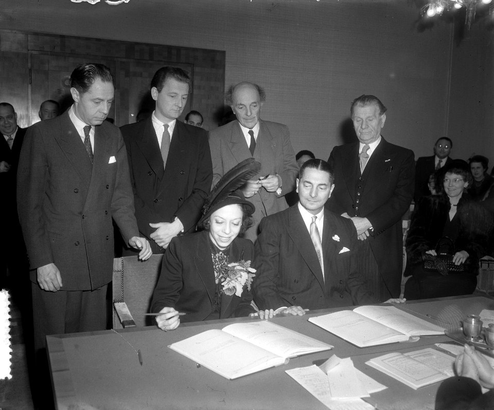 Huwelijk Boekman Amsterdam met Henriette Davids met getuigen, Bestanddeelnr 904-9948