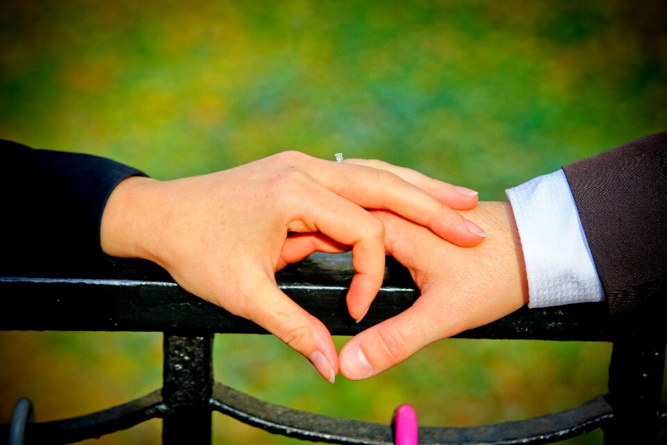 Valentine's day recognition hands