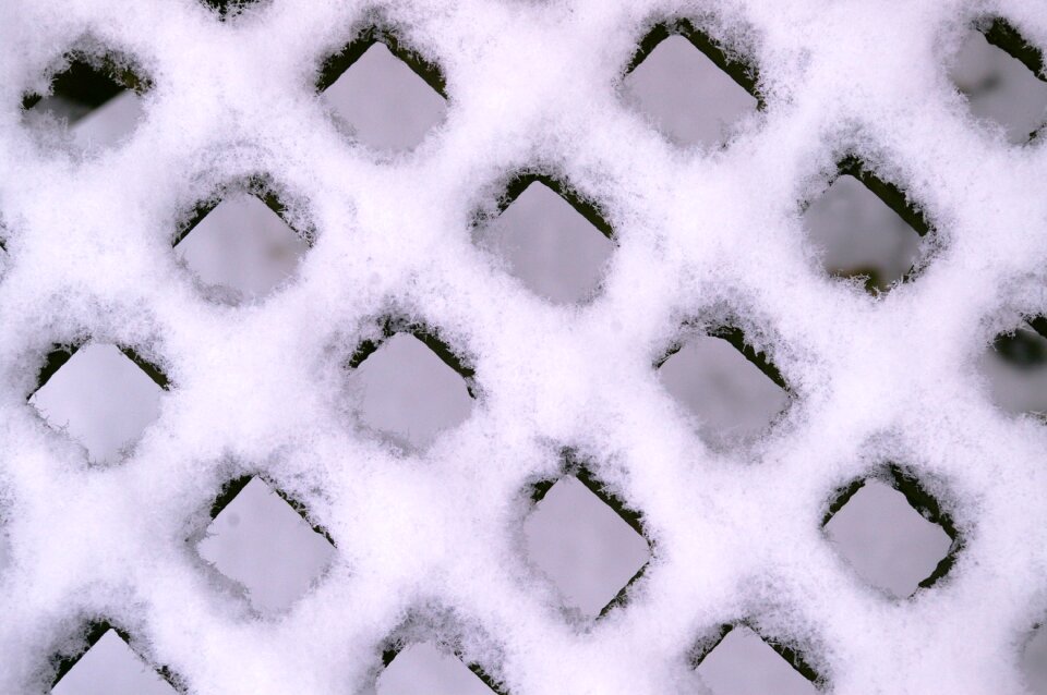 Ice crystal snowfall cold