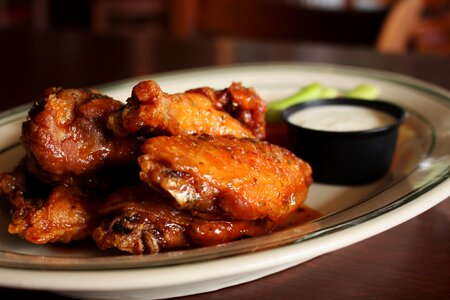Wings ranch brown chicken