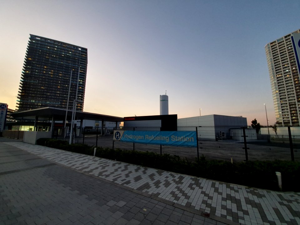 Hydrogen recharging station, by Iwatani in Ariake 4