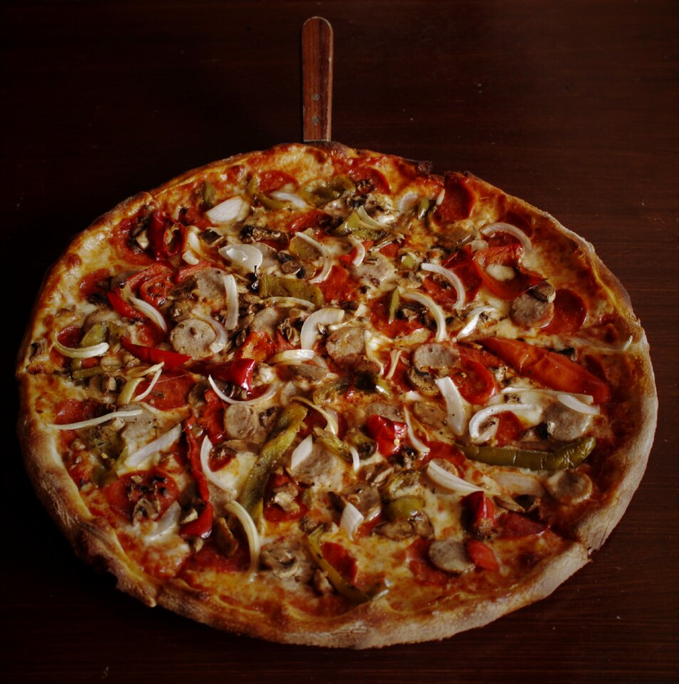 Brown news brown pizza brown new