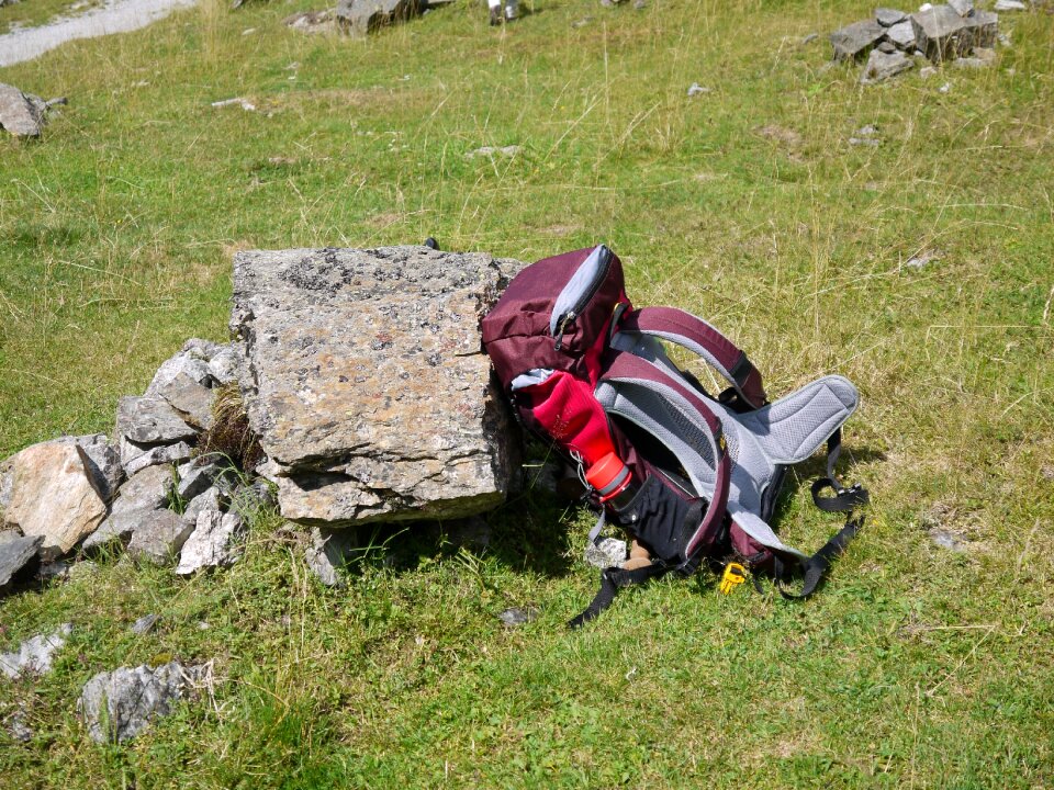 Hike tourist resting