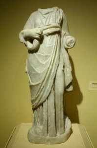 Hygeia, Roman Imperial period, 100-199 AD, marble - Fitchburg Art Museum - DSC08647