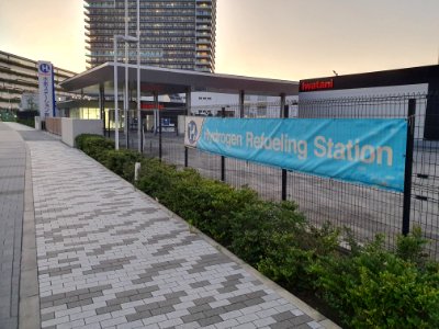 Hydrogen recharging station, by Iwatani in Ariake 2