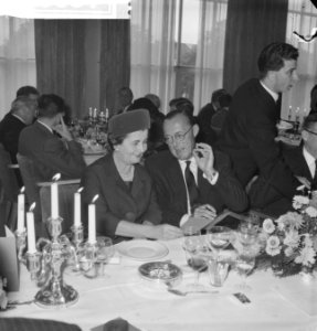 Ibero-Amerikadag in Utrecht. Prins Bernhard en mevrouw Cyrille (ega Braziliaanse, Bestanddeelnr 913-0681