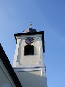 Clock tower girlean-district of fright bichl south tyrol