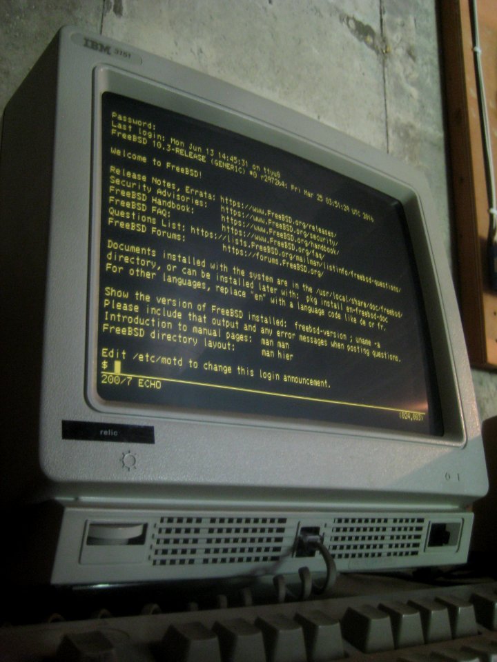IBM 3151 terminal