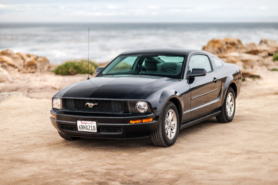 Black vehicle automobile