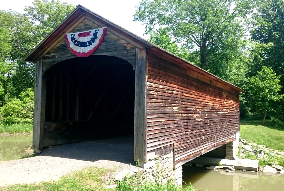 Hyde Hall Covered Bridge - west view