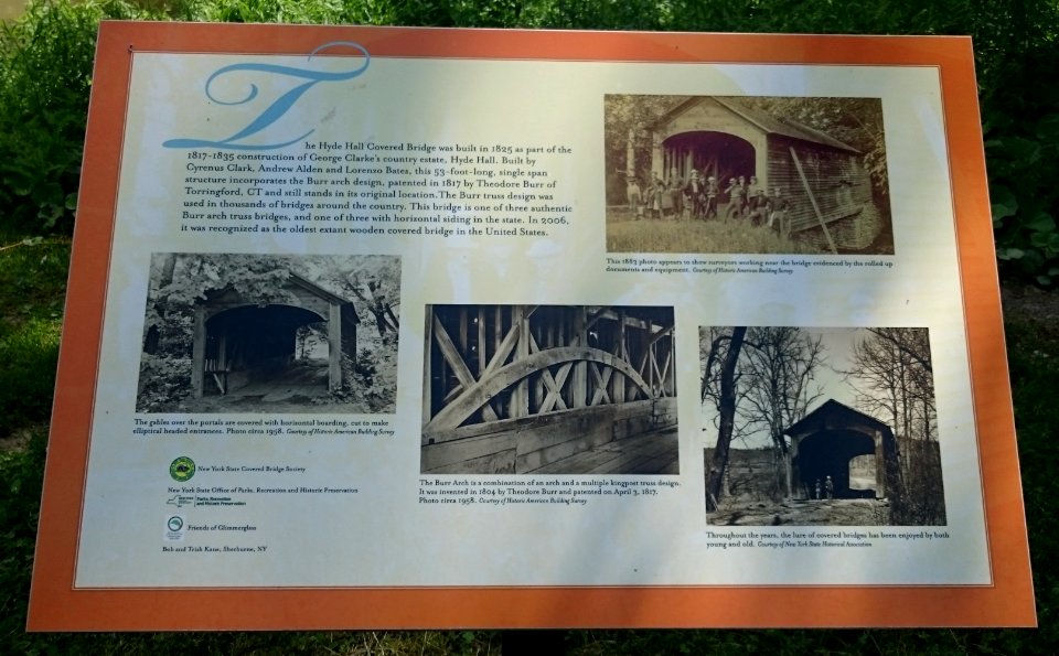 Hyde Hall Covered Bridge - poster