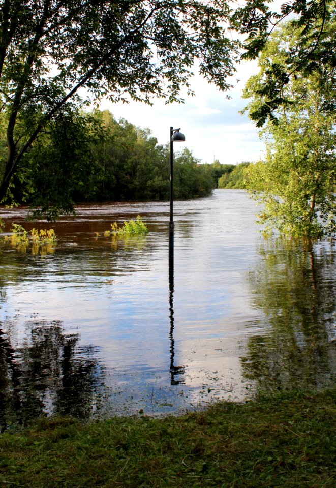 Hupisaaret Flooding Oulu 20120810