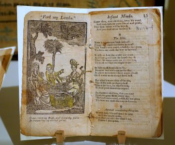 Hymns for Infant Minds, Ann and Jane Taylor, England, 1808 - Concord Museum - Concord, MA - DSC05845