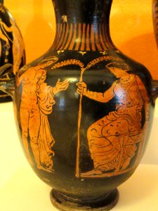 Hydria, Apulian, 2nd quarter of the 4th century BC, attributed to the Truro Painter - George Walter Vincent Smith Art Museum - DSC03685