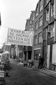 Huuractie van bewoners nieuwbouwwoning Amsterdamse Bickersgracht en Bickerstraat, Bestanddeelnr 927-7251