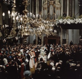 Huwelijken, prinsessen, prinsen, Beatrix, prinses, Claus, prins, Bestanddeelnr 254-7598