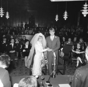 Huwelijk Willeke Alberti en Joop Oonk te Amsterdam, Bestanddeelnr 918-6137