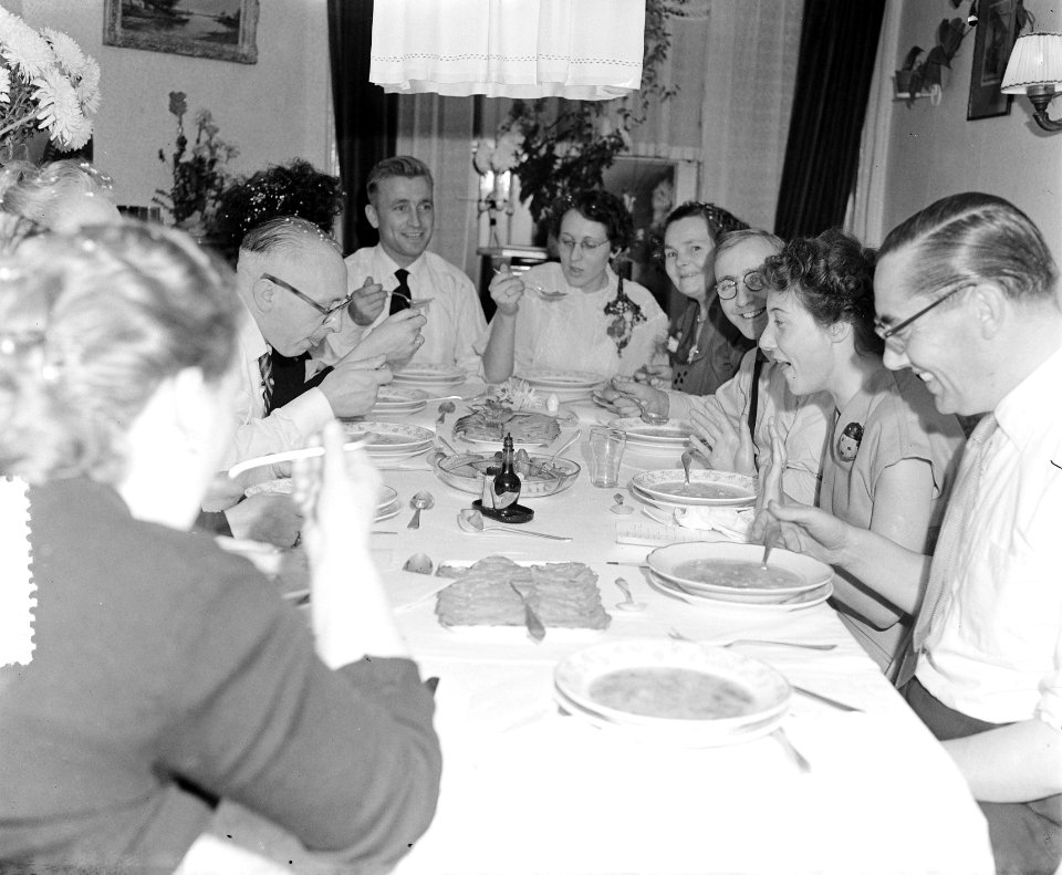 Huwelijksfeest familie Cappele-Karels te Amsterdam, Bestanddeelnr 906-0625