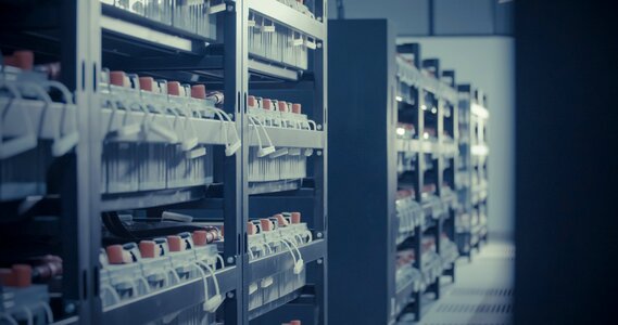 Data center the engine room the battery pack