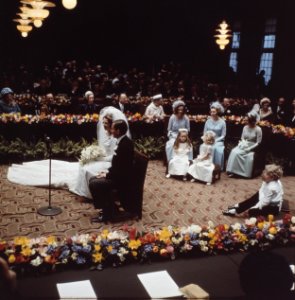 Huwelijken, prinsessen, prinsen, Beatrix, prinses, Claus, prins, Bestanddeelnr 254-7595