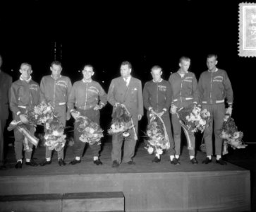 Huldiging Nederlandse Tour de France rijders in Amsterdam Stadion, Bestanddeelnr 907-2614