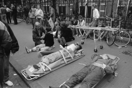 Huldiging Nederlands elftal na Europees kampioenschap 1988 te Munchen in Amsterd, Bestanddeelnr 934-2749