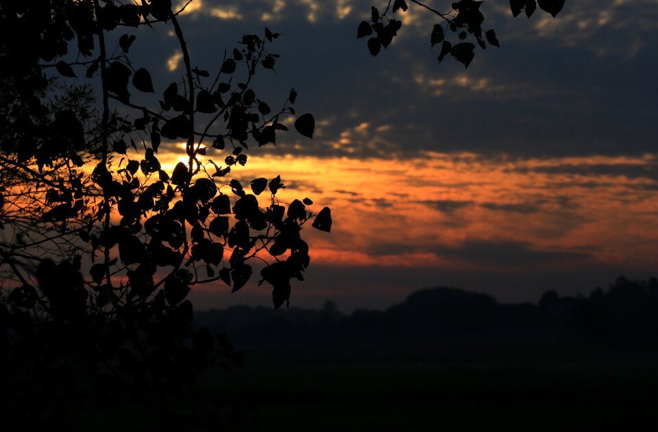 Sky landscape autumn