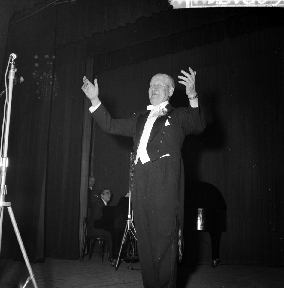 Huldiging Albert de Booy ter gelegenheid van 40 jarig artiestenjubileum, Bestanddeelnr 912-1605