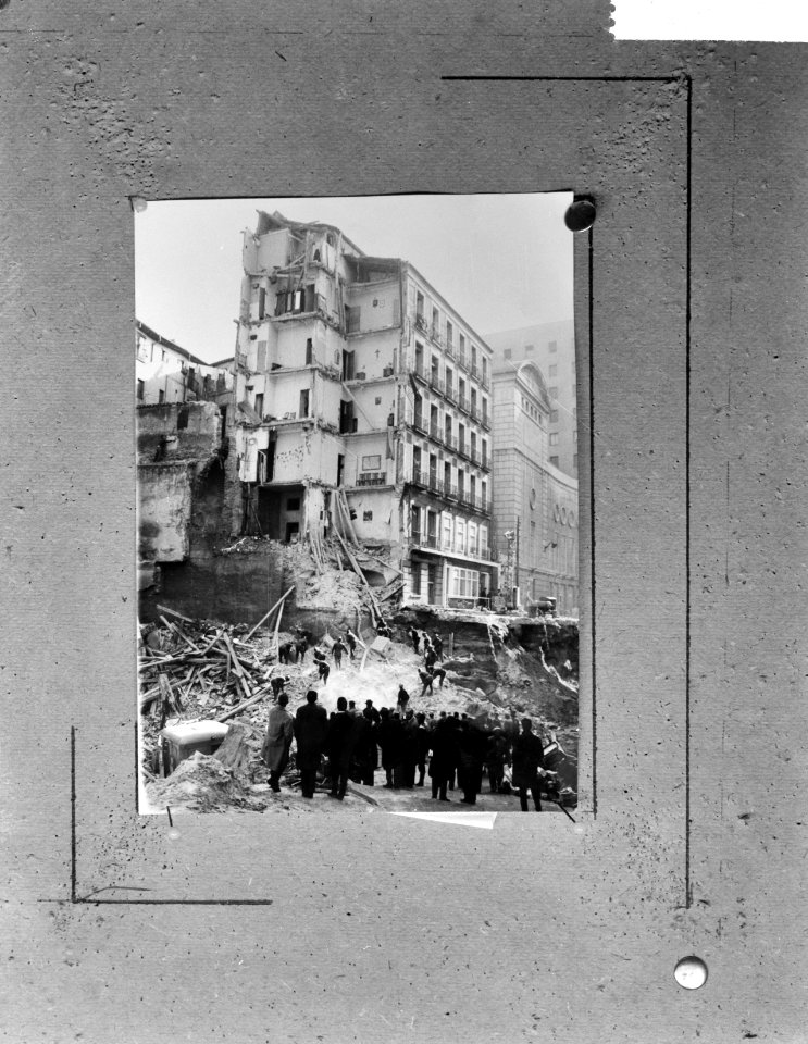 Huis ingestort in Madrid, Bestanddeelnr 914-5461