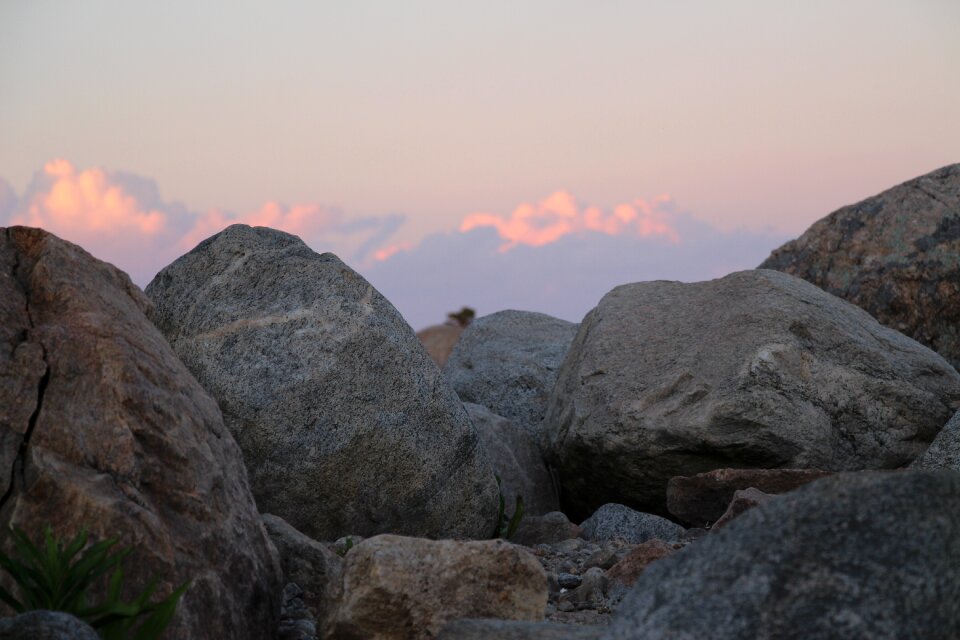 Shore clouds blue