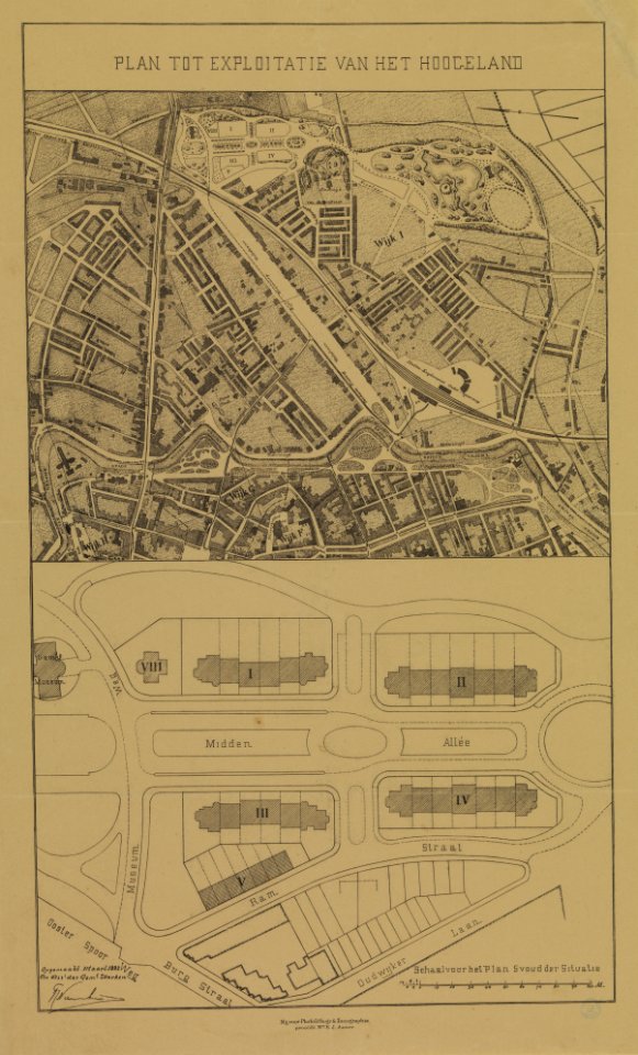 HUA-214160-Topografische kaart van het oostelijke gedeelte van de binnenstad van Utrecht met het aangrenzende gebied gelegen tussen de Ezelsdijk Ridderschapskade