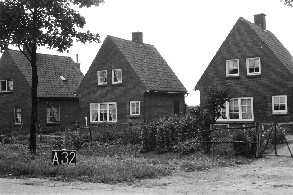 Huizen bij Alphen (ruilverkaveling Land van Maas en Waal), Bestanddeelnr 170-2261
