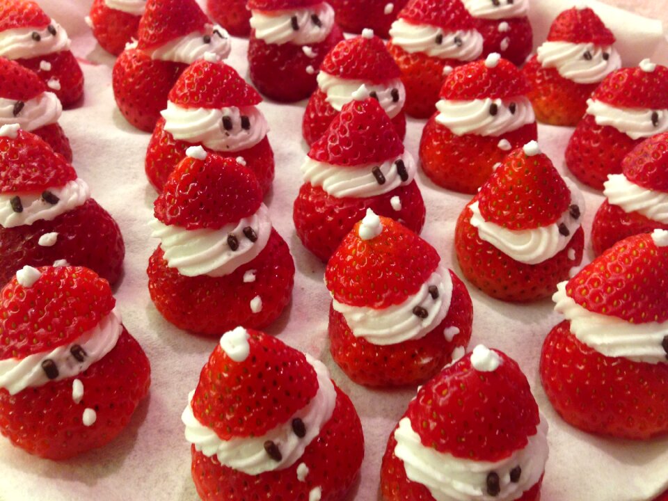 Santa christmas strawberry