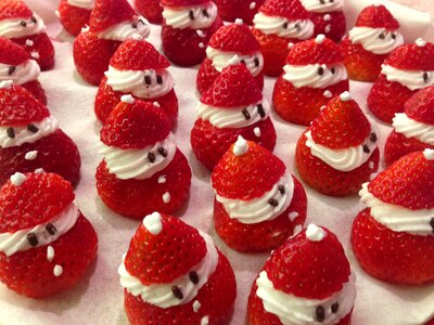 Santa christmas strawberry