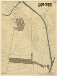 HUA-216084-Kaart van het gebied ten westen van de stad Utrecht gelegen tussen de Leidsche Rijn Jutphaseweg Merwedekanaal Galecopperdijk; met weergave van het ont photo